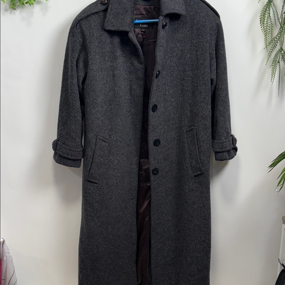 Anne Klein Dark Gray Pea Coat